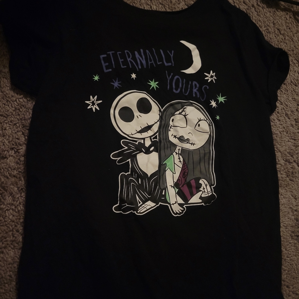 Nightmare Before Christmas Black Graphic Tee